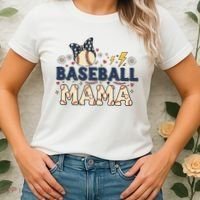 Baseball Mama Retro Women's T-Shirt thumb 2