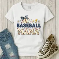 Baseball Mama Retro Women's T-Shirt thumb 3