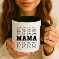 Boss Mama Retro Mom Gift Coffee Mug thumb 3