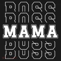 Boss Mama Retro Mom Gift Pajama Set thumb 2