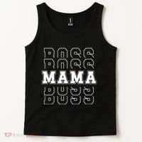 Boss Mama Retro Mom Gift Tank Top thumb 2