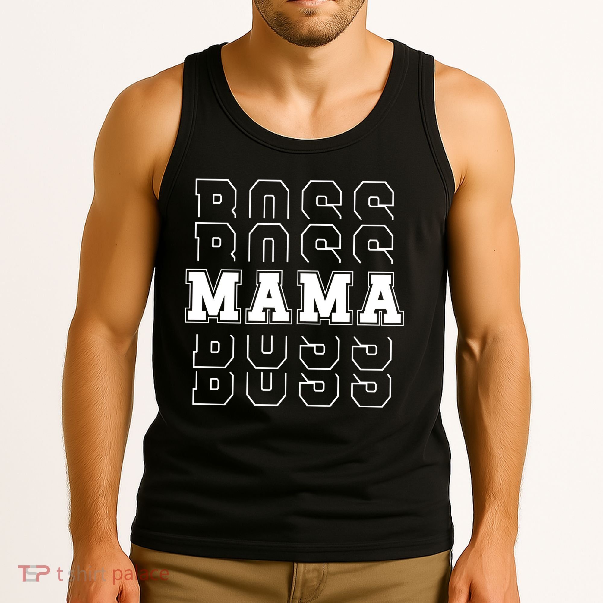 Boss Mama Retro Mom Gift Tank Top