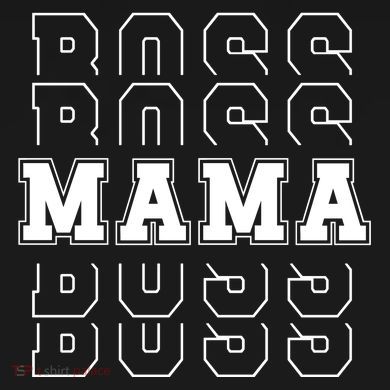 Boss Mama Retro Mom Gift Full Zip Hoodie