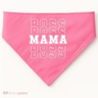 Boss Mama Retro Mom Gift USA-Made Doggie Bandana thumb 0