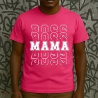 Boss Mama Retro Mom Gift T-Shirt thumb 3
