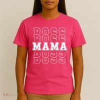 Boss Mama Retro Mom Gift T-Shirt thumb 4