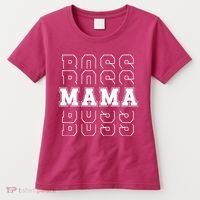 Boss Mama Retro Mom Gift Women's T-Shirt thumb 0