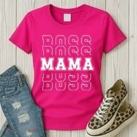 Boss Mama Retro Mom Gift Women's T-Shirt thumb 3