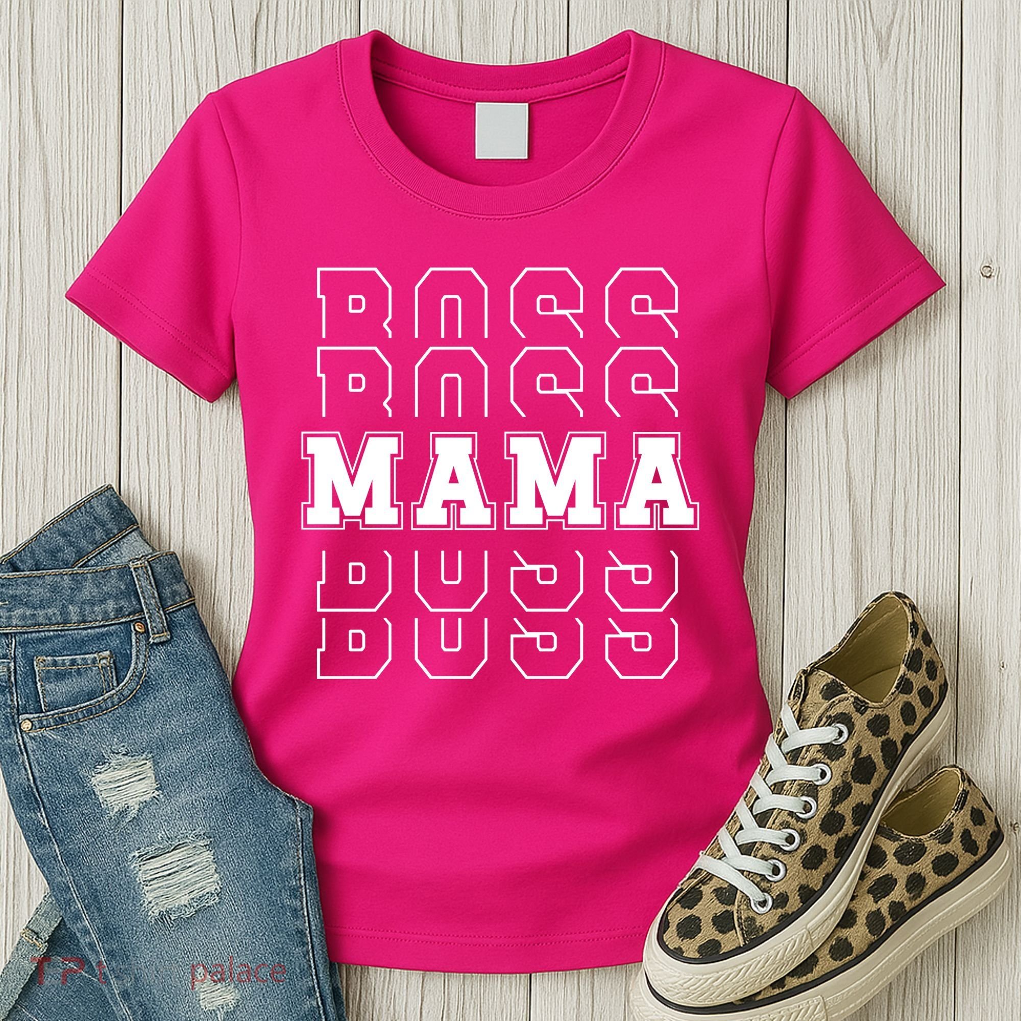 Boss Mama Retro Mom Gift Women's T-Shirt