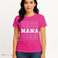 Boss Mama Retro Mom Gift Women's T-Shirt thumb 4