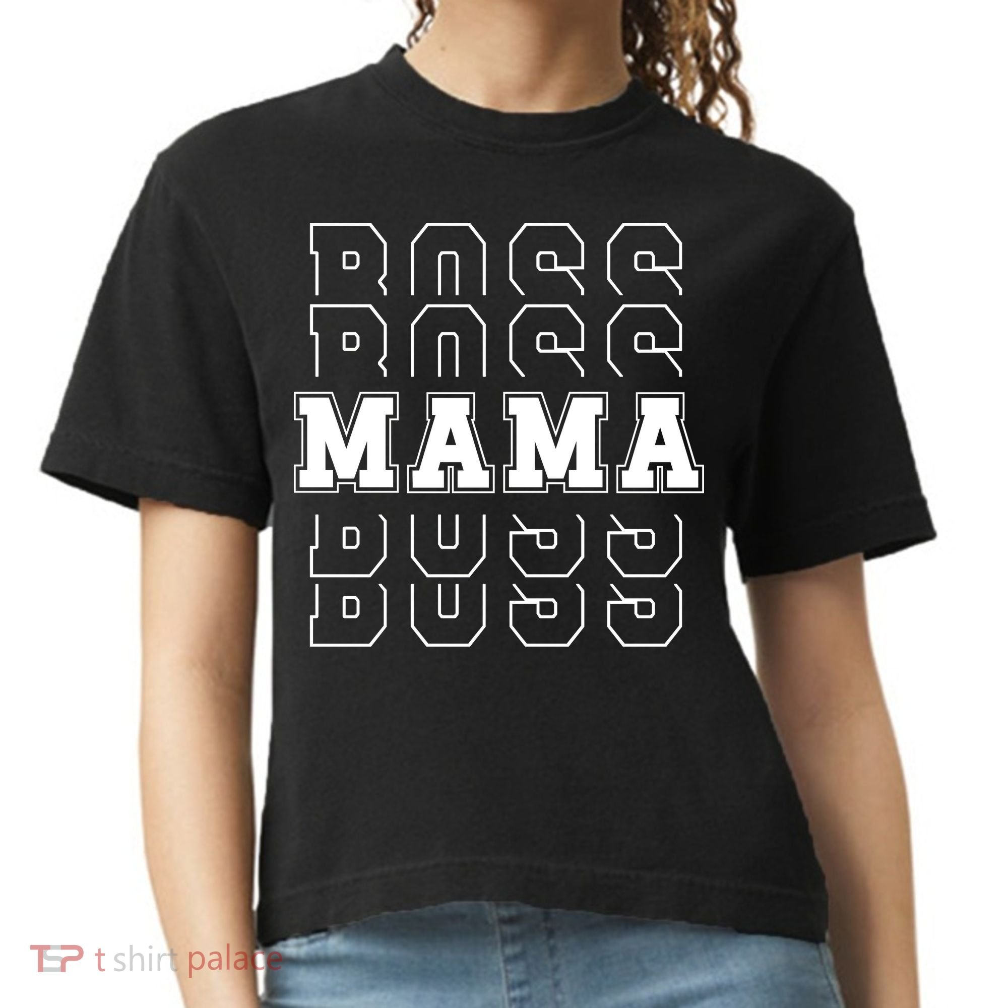 Boss Mama Retro Cute Gift For Mom Comfort Colors Boxy T-Shirt