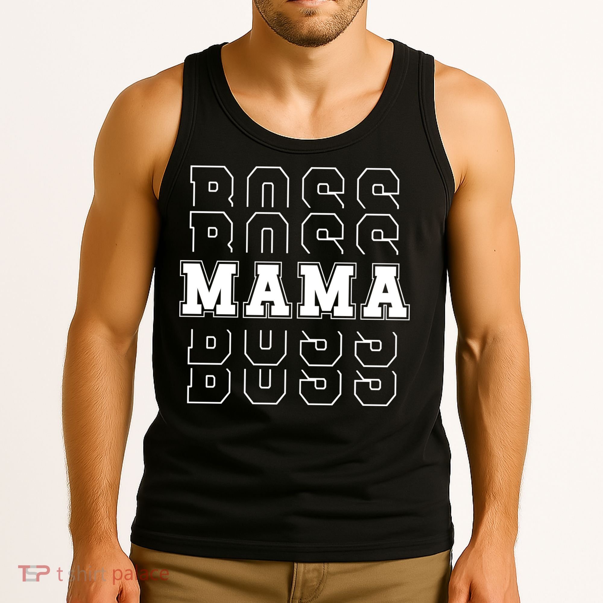 Boss Mama Retro Cute Gift For Mom Tank Top