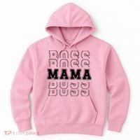 Boss Mama Retro Cute Gift For Mom Hoodie thumb 0