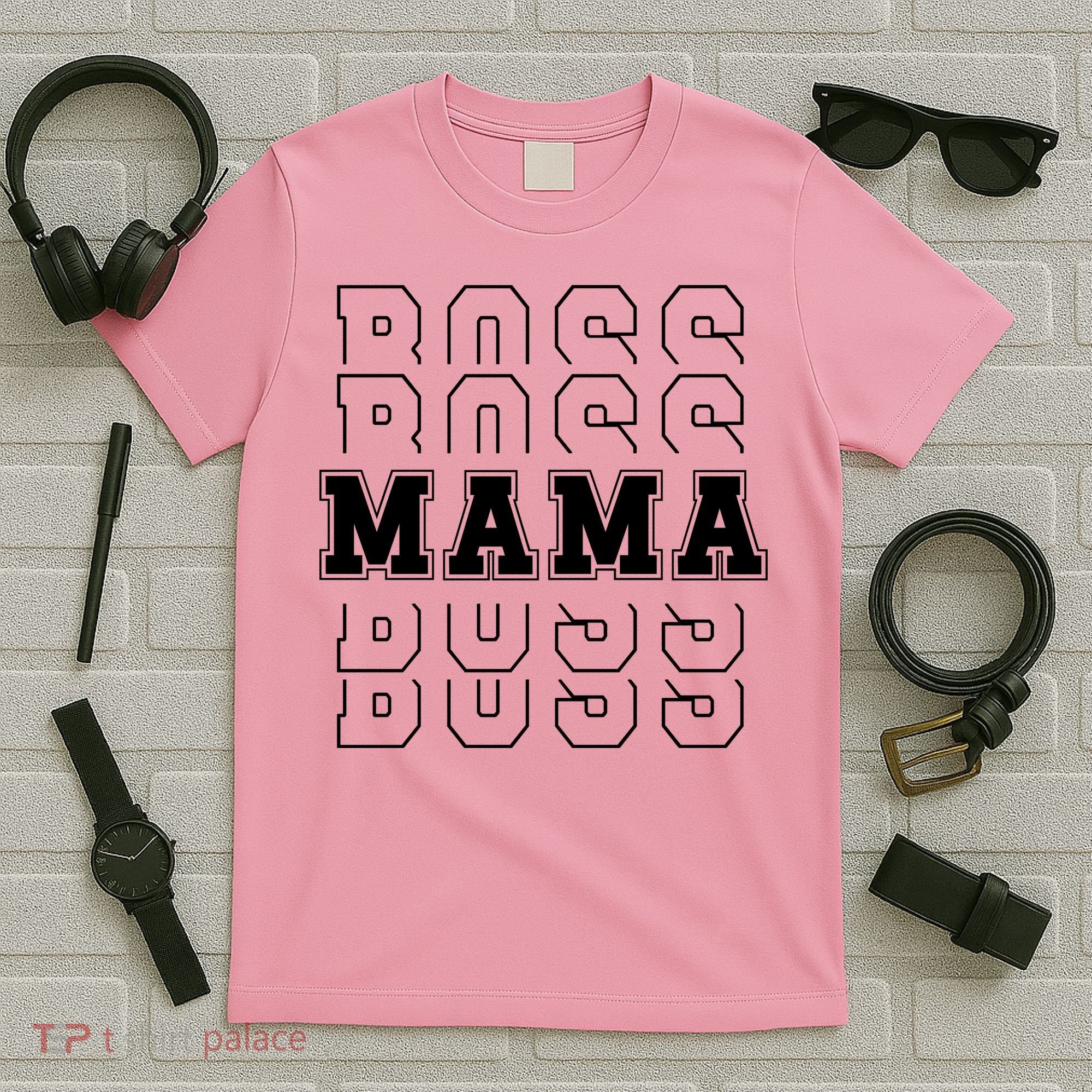 Boss Mama Retro Cute Gift For Mom T-Shirt