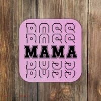 Boss Mama Retro Cute Gift For Mom Coaster thumb 0