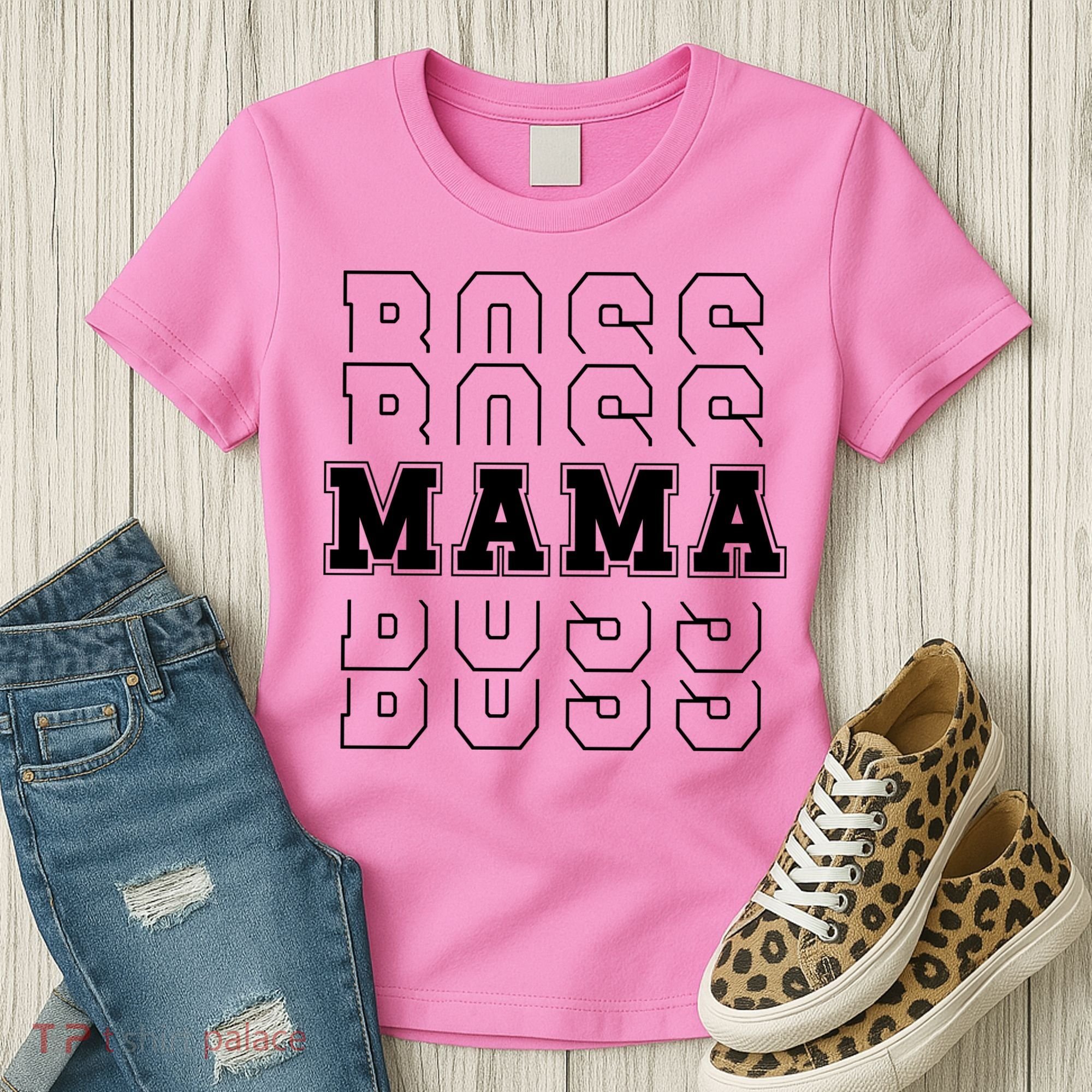 Boss Mama Retro Cute Gift For Mom Women's T-Shirt