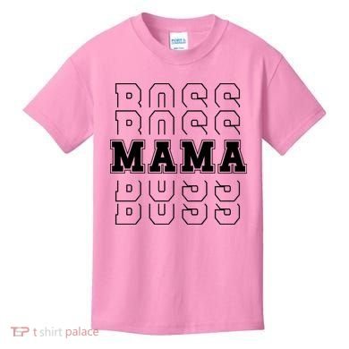 Boss Mama Retro Cute Gift For Mom Kids T-Shirt