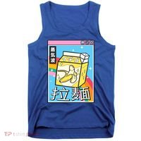 Banana Milk Rainbow Digital Japan Style 80s Otaku Vaporwave Cool Gift Tank Top thumb 0