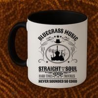 Bluegrass Music Straight From The Soul Music Lover Guift Coffee Mug thumb 2