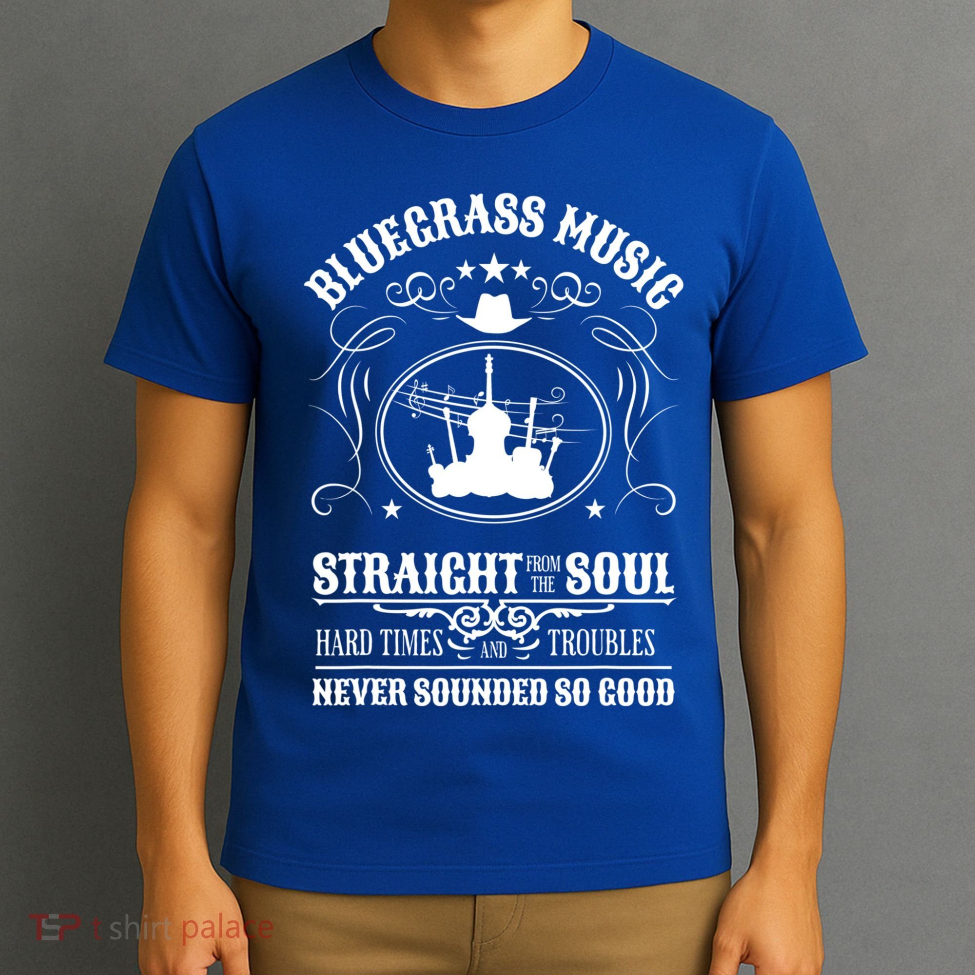 Bluegrass Music Straight From The Soul Music Lover Guift T-Shirt