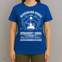 Bluegrass Music Straight From The Soul Music Lover Guift T-Shirt thumb 4