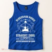 Bluegrass Music Straight From The Soul Music Lover Guift Tank Top thumb 2