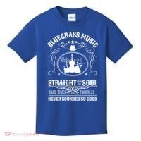 Bluegrass Music Straight From The Soul Music Lover Guift Kids T-Shirt thumb 0