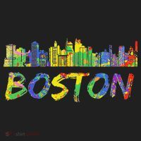 Boston Massachusetts Skyline Paint Tumbler thumb 3