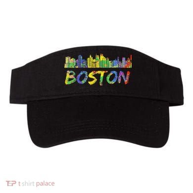 Boston Massachusetts Skyline Paint Visor