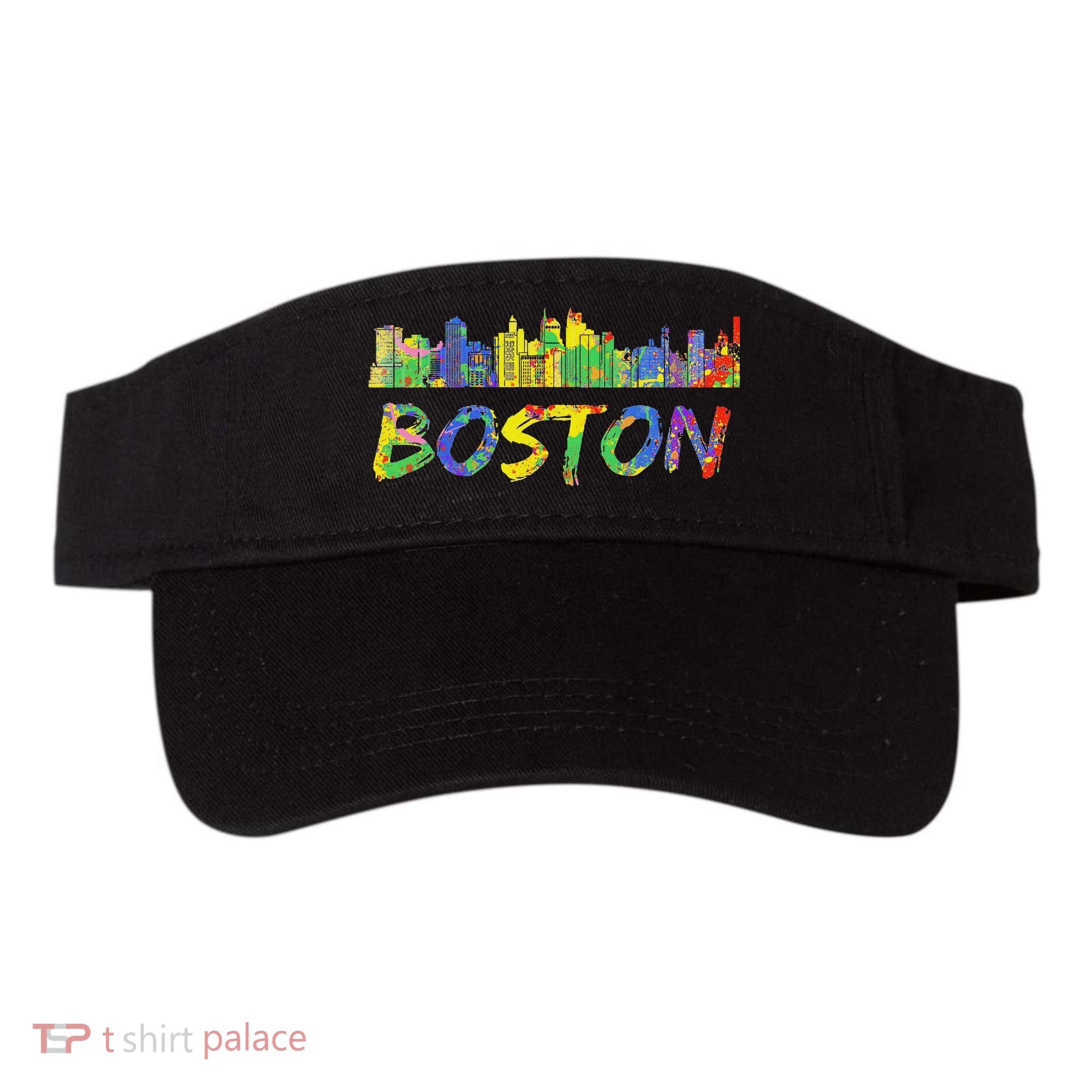 Boston Massachusetts Skyline Paint Visor