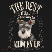 Best Mini Schnauzer Mom Ever Miniature Schnauzer Dog Funny Gift Women's Hoodie thumb 2