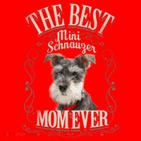 Best Mini Schnauzer Mom Ever Miniature Schnauzer Dog Funny Gift Santa Hat thumb 1