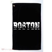 Boston Massachusetts Skyline Graphic Apparel Golf Towel thumb 0