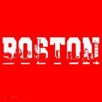 Boston Massachusetts Skyline Graphic Apparel Santa Hat thumb 1
