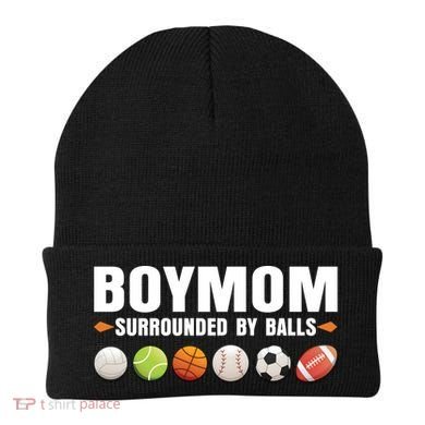 Boy Mom Surrounded By Balls Beanie