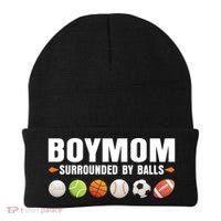Boy Mom Surrounded By Balls Beanie thumb 0