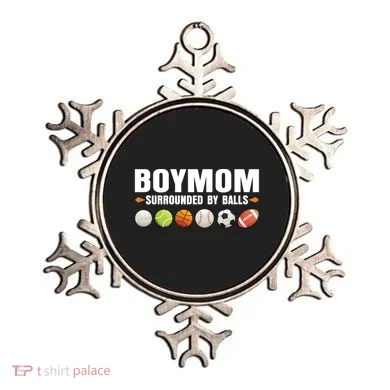 Boy Mom Surrounded By Balls Ornament