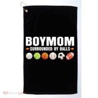 Boy Mom Surrounded By Balls Golf Towel thumb 0