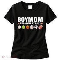 Boy Mom Surrounded By Balls Women's T-Shirt thumb 0