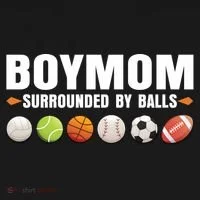 Boy Mom Surrounded By Balls Kids T-Shirt thumb 4