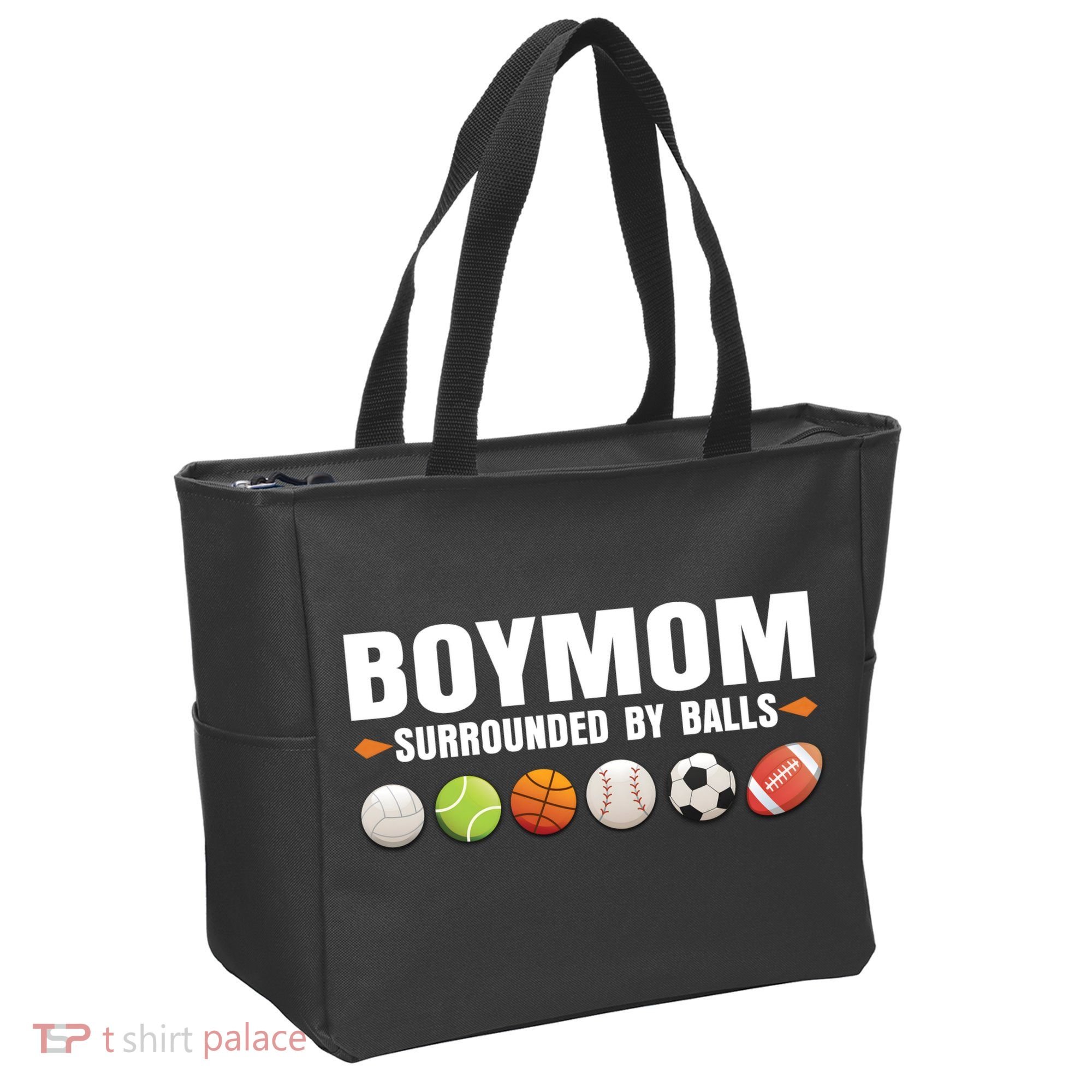 Boy Mom Surrounded By Balls Tote Bag