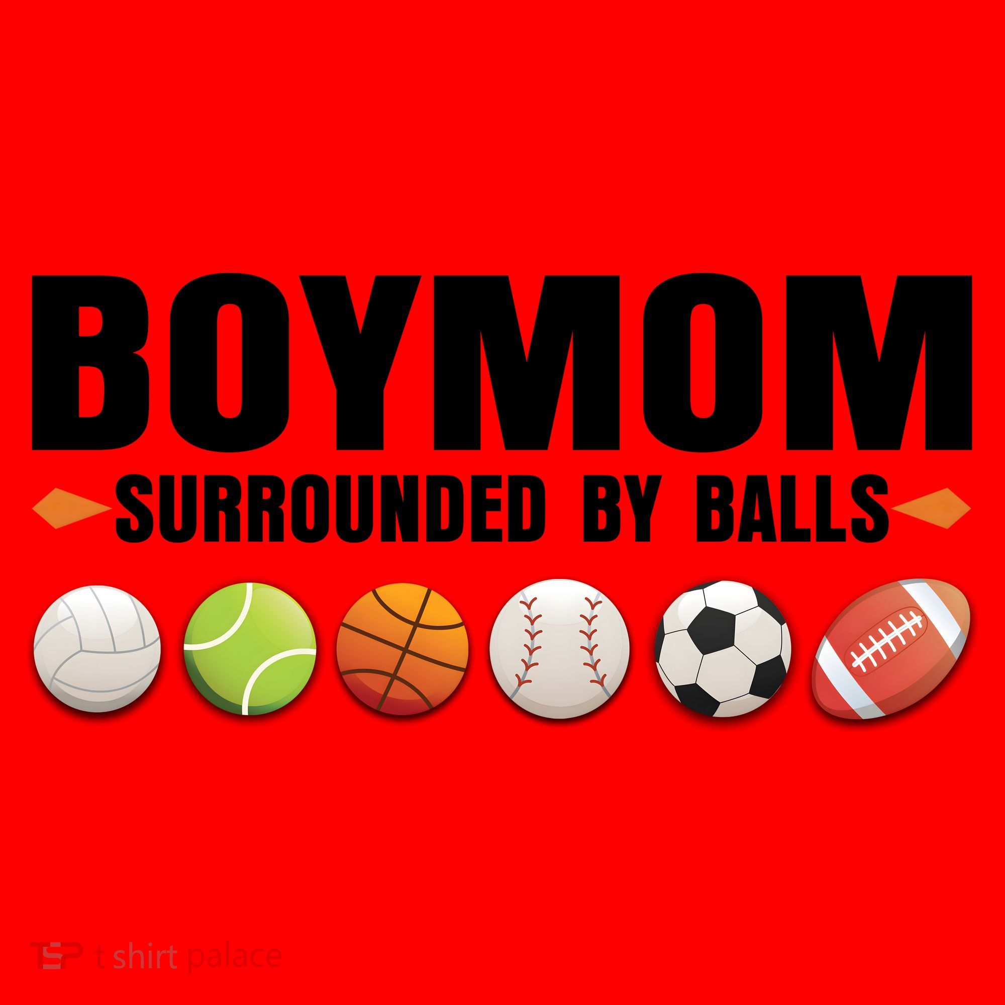 Boy Mom Surrounded By Balls Santa Hat