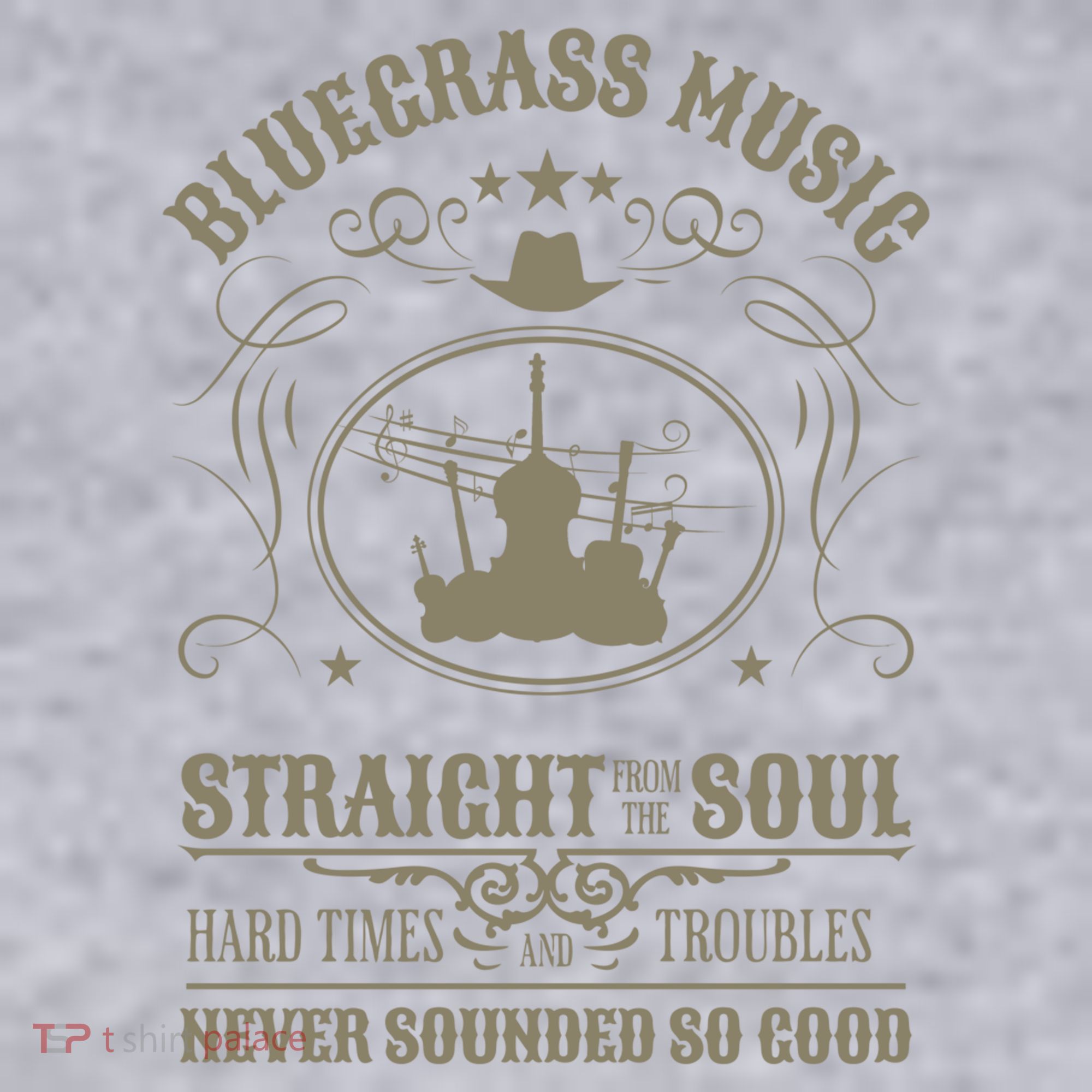 Bluegrass Music Straight From The Soul Women's Racerback Cropped Tank