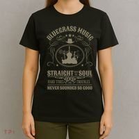 Bluegrass Music Straight From The Soul T-Shirt thumb 4