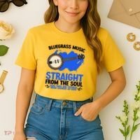 Bluegrass Music Straight From The Soul Comfort Colors Boxy T-Shirt thumb 2