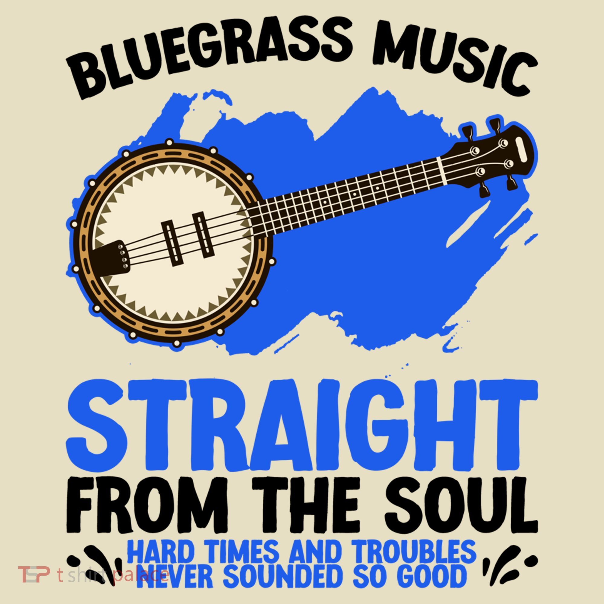 Bluegrass Music Straight From The Soul Comfort Colors Boxy T-Shirt