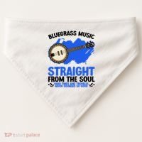 Bluegrass Music Straight From The Soul USA-Made Doggie Bandana thumb 0