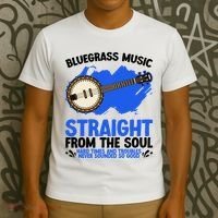 Bluegrass Music Straight From The Soul T-Shirt thumb 3