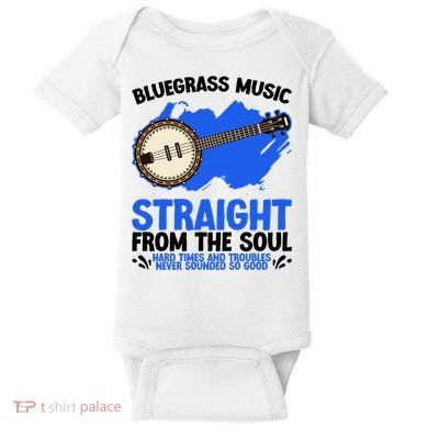 Bluegrass Music Straight From The Soul Baby Bodysuit