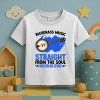 Bluegrass Music Straight From The Soul Toddler T-Shirt thumb 3